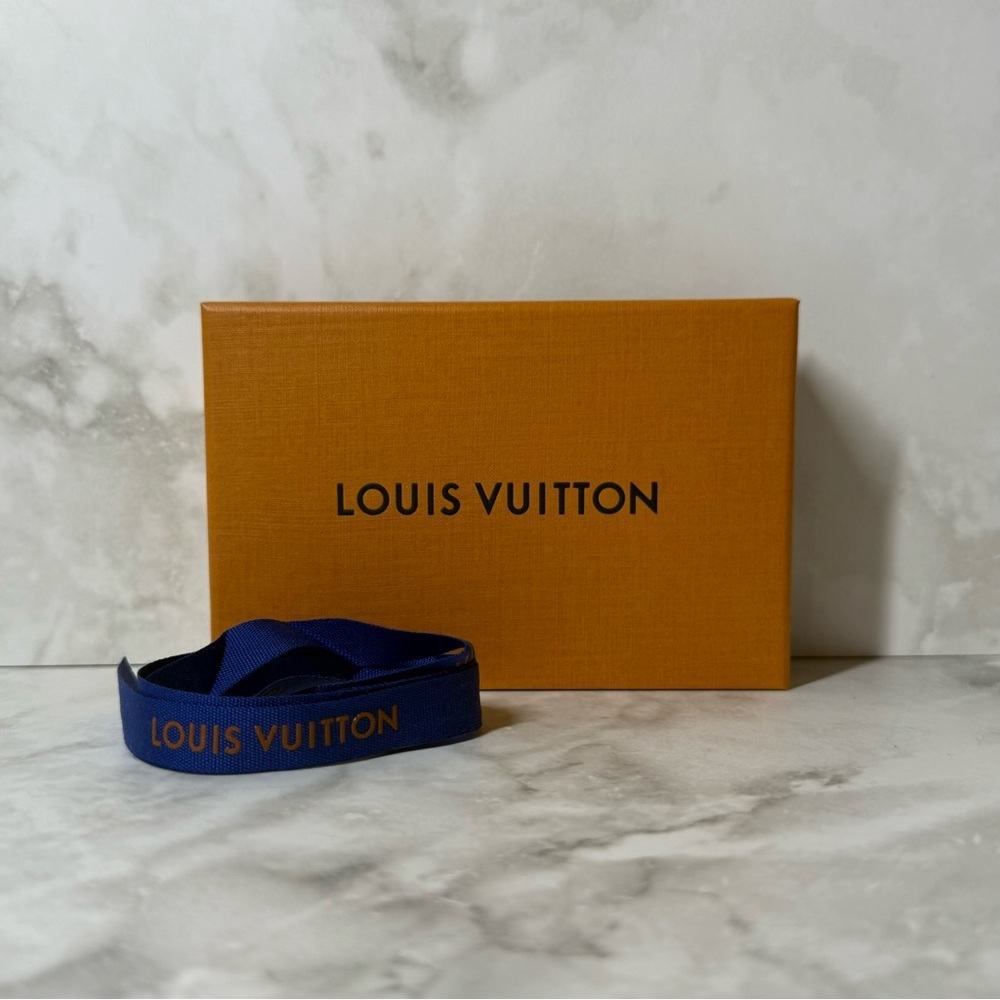 Louis Vuitton | Small Storage Box w/ Ribbon | Orange | 1.1" D x 5.3" W x 3.6" H